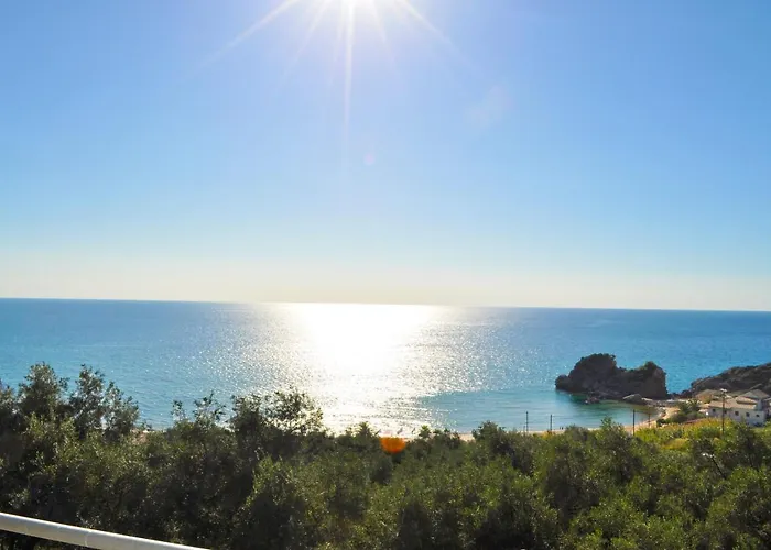 With Large Swimming Pool And Sea View At Corfu * Pelekas
