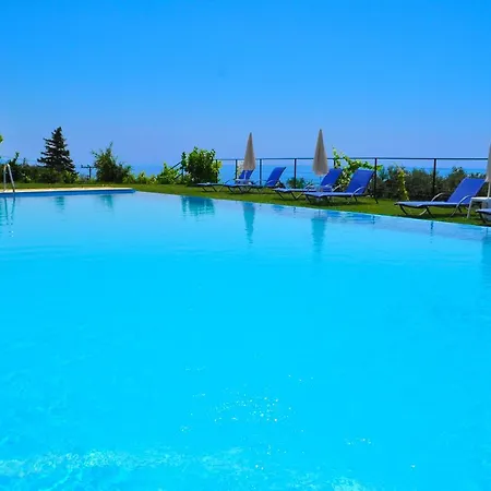 With Large Swimming Pool And Sea View At Corfu