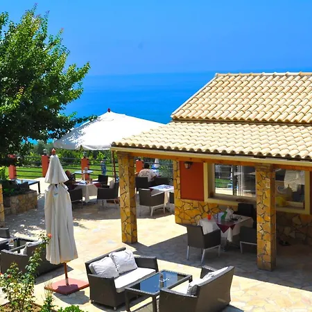 With Large Swimming Pool And Sea View At Corfu Appartement Pelekas