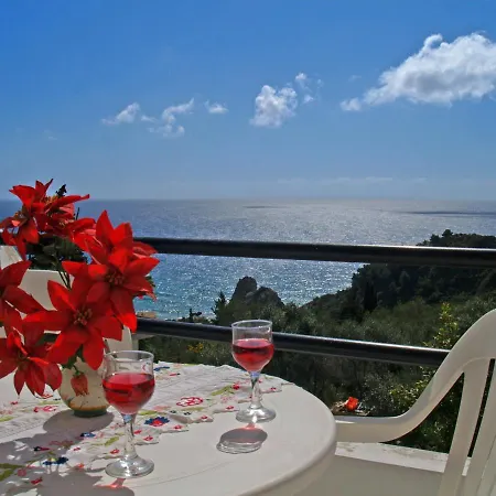 With Large Swimming Pool And Sea View At Corfu