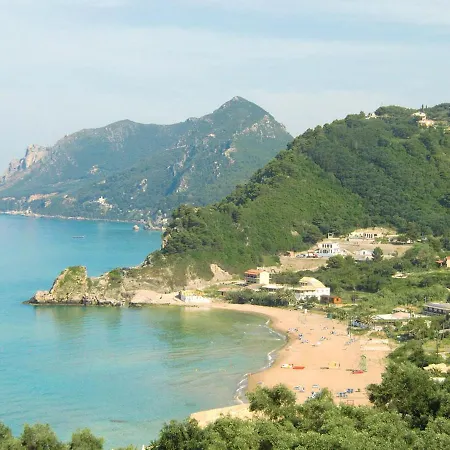 Daire With Large Swimming Pool And Sea View At Corfu Pelekas