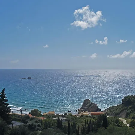 With Large Swimming Pool And Sea View At Corfu
