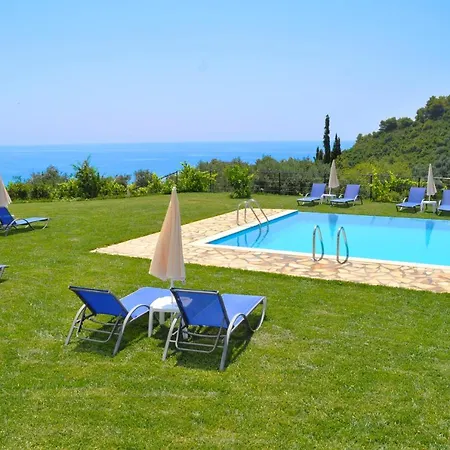 With Large Swimming Pool And Sea View At Corfu